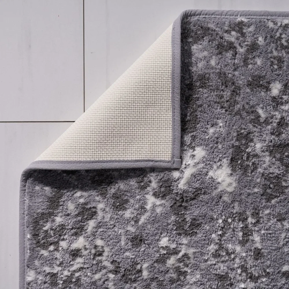Leopard Print Bath Rug by Sofia Vergara, Gray